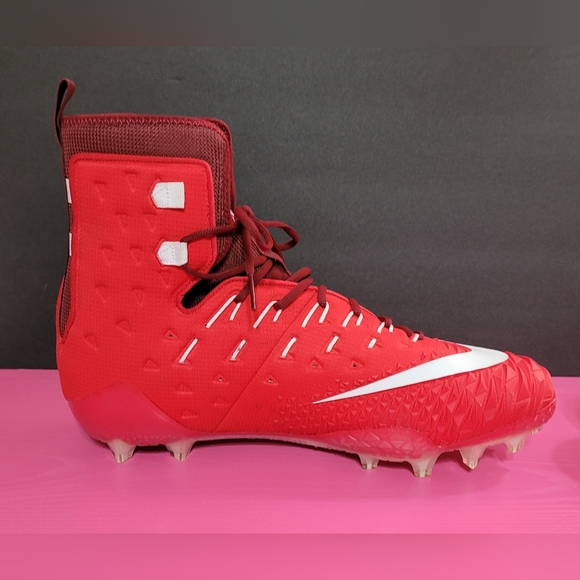 Nike Force Savage TD Football Cleats Men\'s Size US 18 Red And White